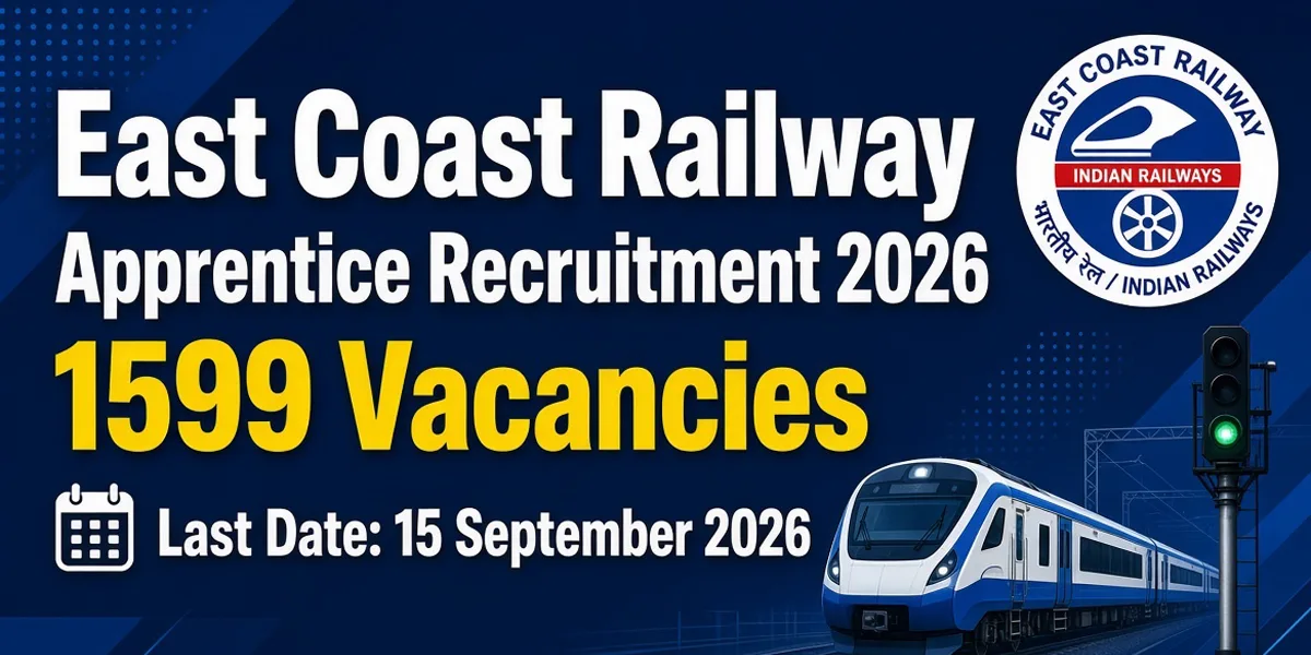 East Coast Railway Apprentice Recruitment 2026 - Apply Online